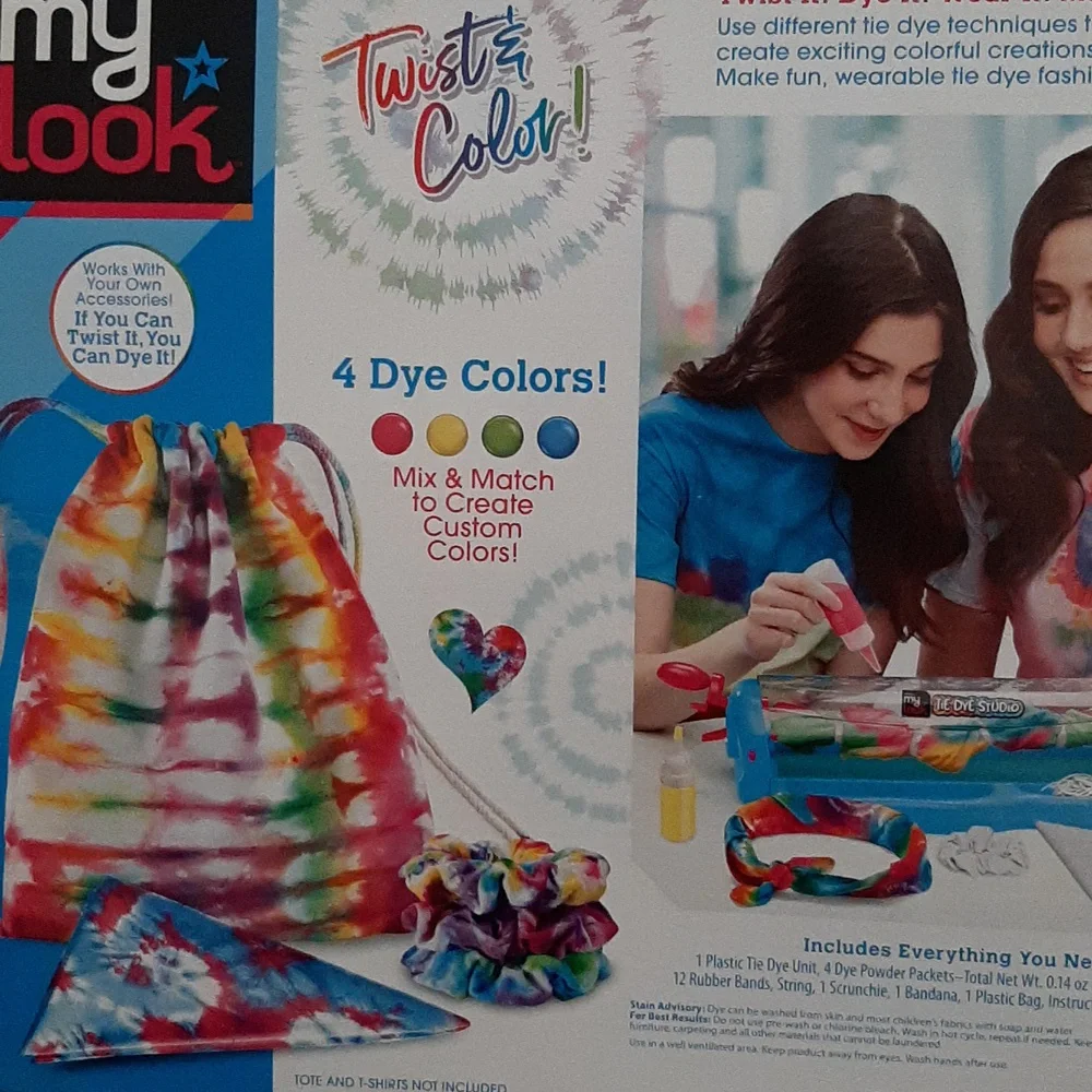 CraZArt My Look Tie Dye Studio - Colorful Fashion Kit